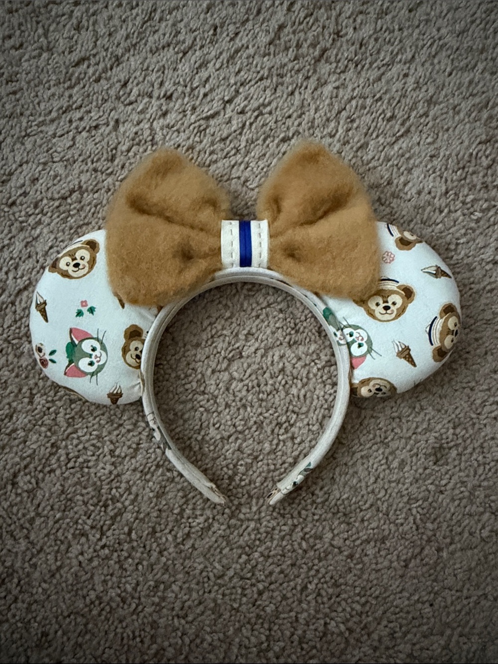 Handmade Duffy & Gelatoni Disney Minnie Mouse Ear Headband